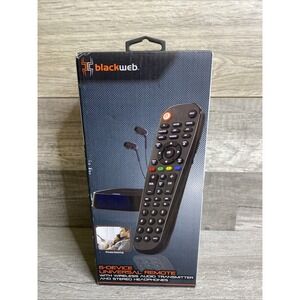 6-Device Universal remote with wireless audio transmitter headphones